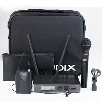 Audix W3310 Combo Wireless System with OM3 Dynamic Handheld Transmitter and Bodypack Transmitter with ADX10 Lavalier Audix W3310 Combo Wireless System with OM3 Dynamic Handheld Transmitter and Bodypack Transmitter with ADX10 Lavalier
