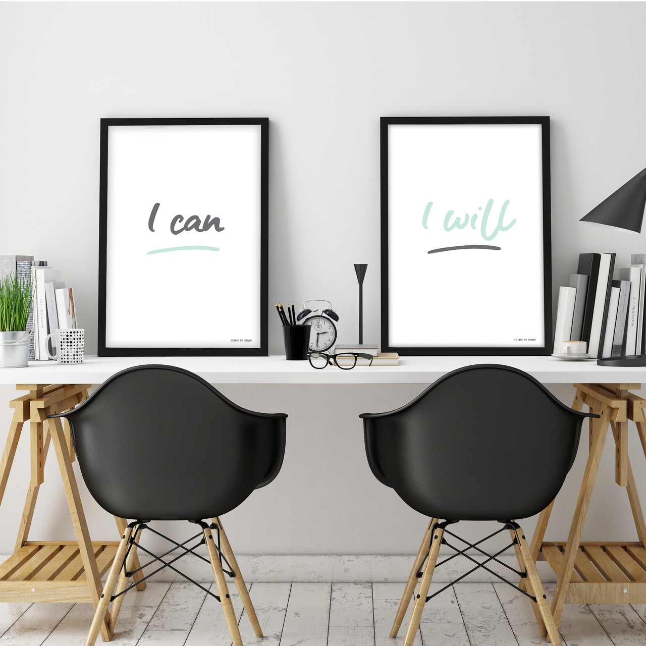 i can and i will set of 2 instant digital downloadable prints