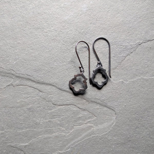 Lotus Earrings No. 1 Patina