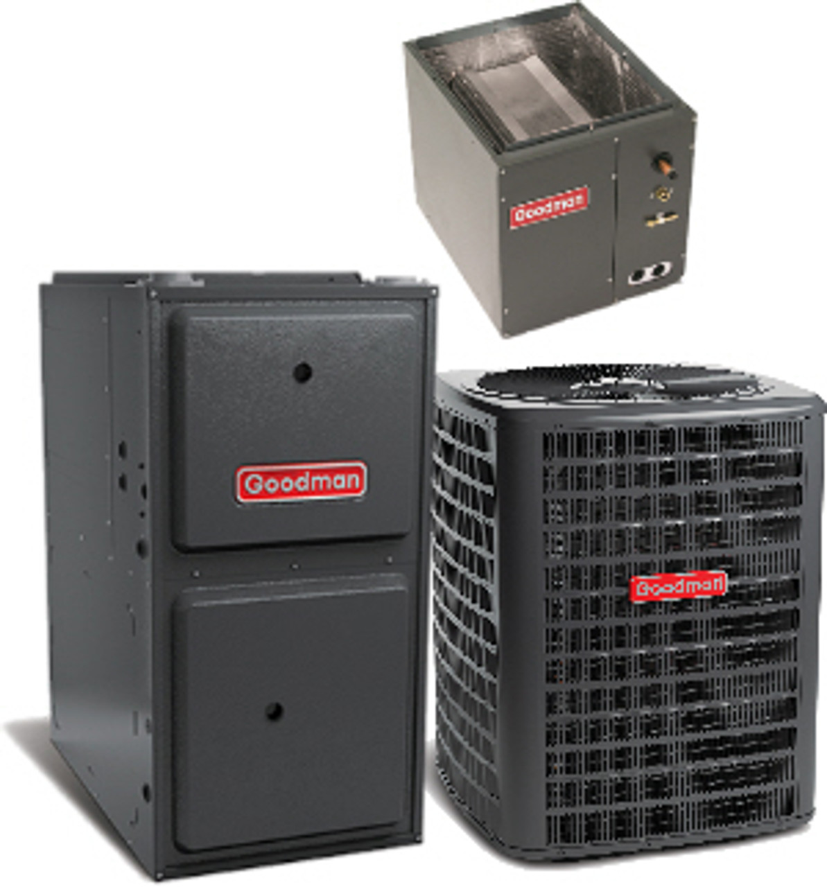 Goodman 4 Ton 14 Seer 96% 100K Btu Furnace System(Upflow/Downflow ...