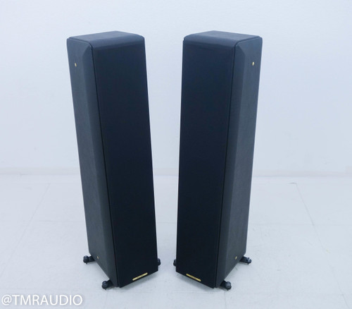 Sonus Faber Toy Tower Floorstanding Speakers; Classic Black Leather Pair