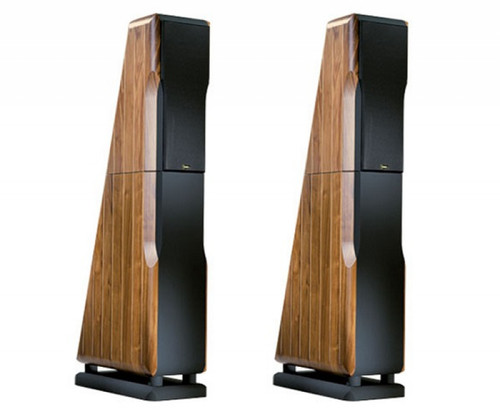 Chario Ursa Major Floorstanding Speakers; Walnut Finish (New)