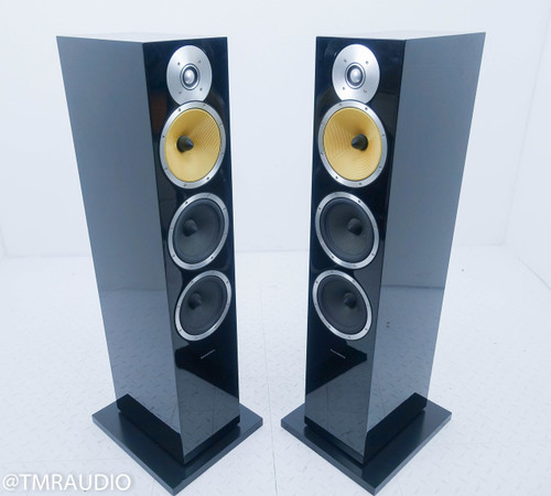 B&W CM9 Floorstanding Speakers; Black Pair (No grills)