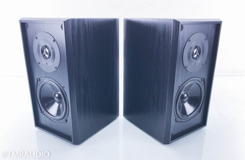 Pinnacle Classic Gold Mini Monitor Bookshelf Speaker; Black; Pair
