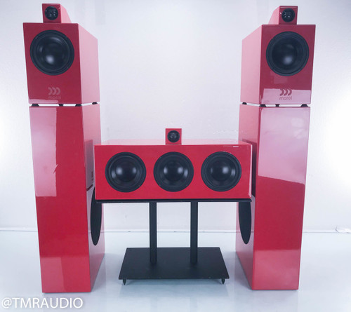 Morel Octave 5.2M 5 Speaker Surround System; Ferrari Red Set