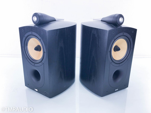 B&W Nautilus 805 Bookshelf Speakers; Black Ash Pair