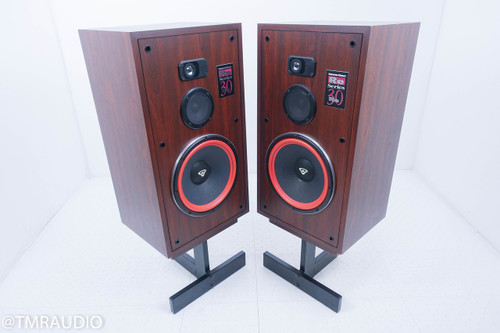 Cerwin Vega RE30 Floorstanding Speakers; Walnut Pair w/ Stands