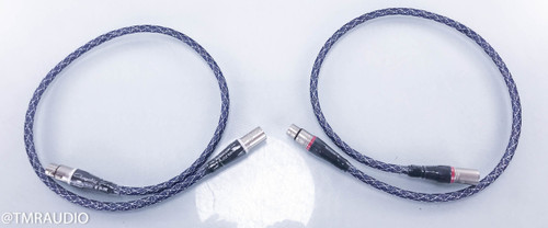 Acoustic Zen Absolute Zero Crystal Silver XLR Cables; 1m Pair Balanced Interconnects