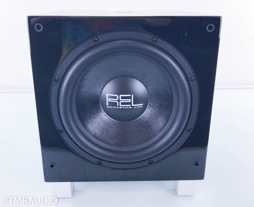 REL T7 Powered 8" Subwoofer; Piano Black