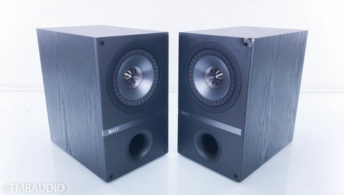 KEF Q100 Bookshelf Speakers; Black Oak Pair; Q-100