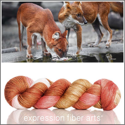 RED WOLF 'PEARLESCENT' FINGERING