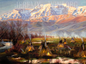 Timpanogos Teepees Giclée Print Studio Sale