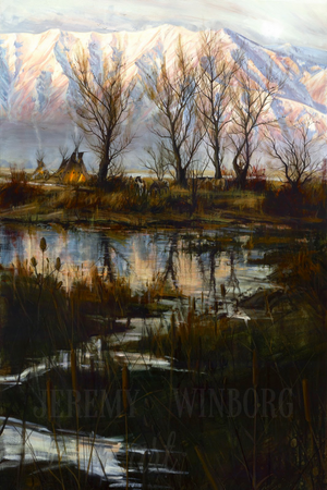 Autumn Lodge Giclée Print