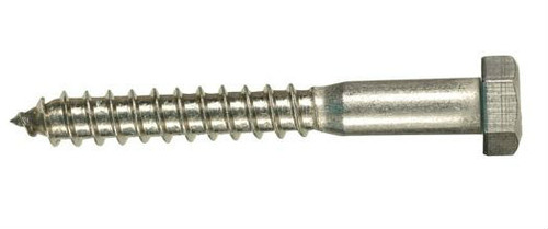 HarborWare 6" Dock Cleat Lag Bolt, 1/4"x3", Box of 50