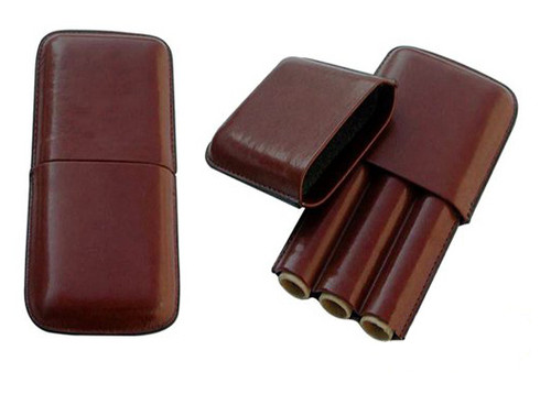 Brown Leather Travel Humidor
