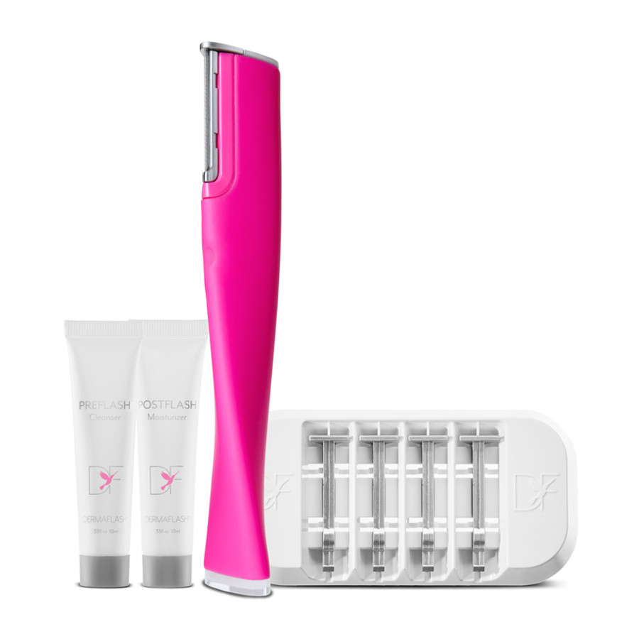 New Hot Pink Dermaflash 2.0 Facial Exfoliating Device