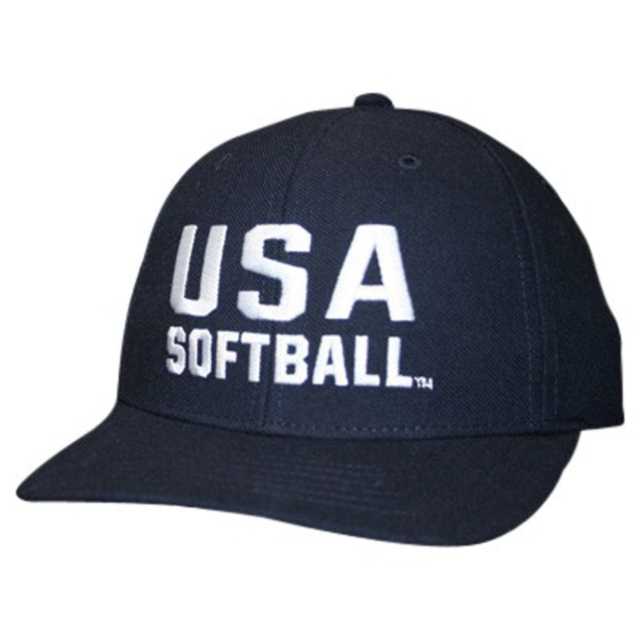 USA Softball Flexfit 2 1/2 inch 6stitch Umpire Cap USA Softball