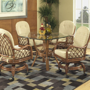 Grand Isle Caster Swivel Rock Dining Set Grand Isle Caster Swivel Rock Dining Set