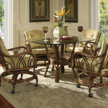 Orchard Park 5 PC Dining Set with Caster Dining Chairs Orchard Park 5 PC Dining Set with Caster Dining Chairs