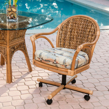 Panama 5 PC Dining Set with Swivel Caster Chairs Panama 5 PC Dining Set with Swivel Caster Chairs