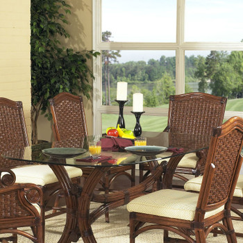 Riviera Dining Table With Glass Top Riviera Dining Table With Glass Top