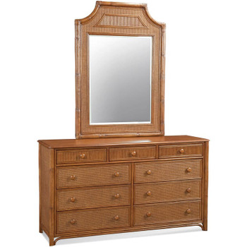 Summer Retreat Nine Drawer Dresser with Mirror Summer Retreat Nine Drawer Dresser with Mirror