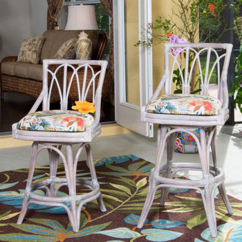 Cuba Swivel Armless Barstool/Counterstool in Rustic Driftwood Finish Cuba Swivel Armless Barstool/Counterstool in Rustic Driftwood Finish