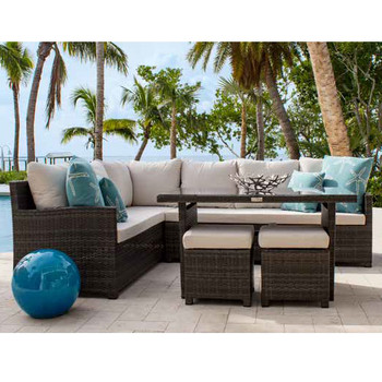 Spectrum 5 pc. Outdoor Dining Sectional Set Spectrum 5 pc. Outdoor Dining Sectional Set