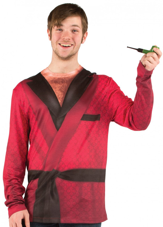 Faux Real Smoking Jacket Front View