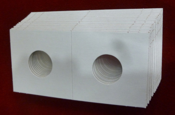 CARDBOARD 2x2 COIN HOLDER - 20 PACK - CENT OR DIME SIZE