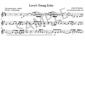 Love's Young Echo | Violin Sheet Music | (Download Only) Love's Young Echo | Violin Sheet Music | (Download Only)