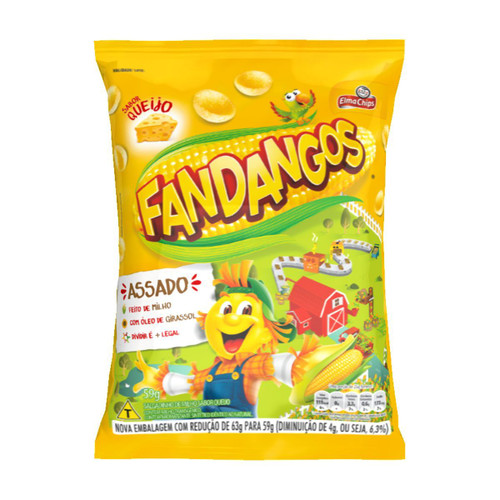 Salgadinho de Milho Sabor Queijo FANDANGOS 59g