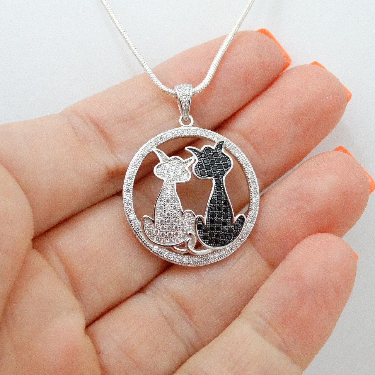 Cat jewelry necklace clearance