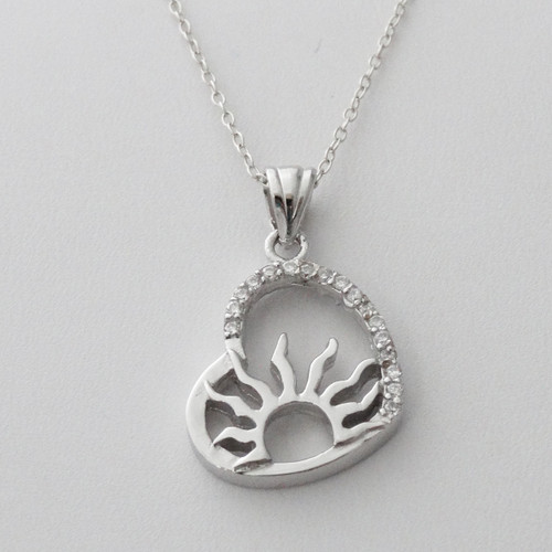 Sun br heart necklace clearance