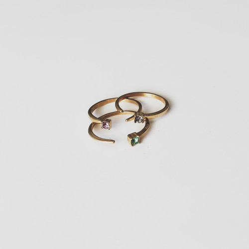 Needle Rings 18k p