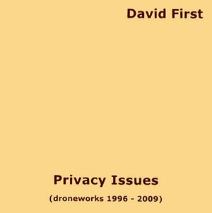 DAVID FIRST Privacy Issues (Droneworks 1996-2009) 3CD