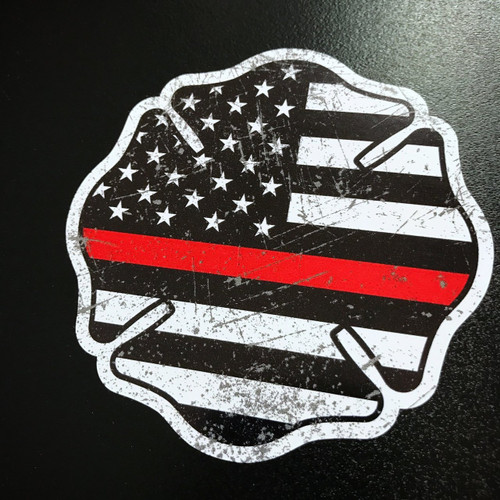 Thin Red Line Maltese Cross