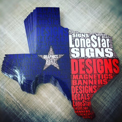 Texas Lone Star Signs - Sticker