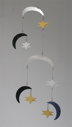 Blue Moon & Stars Mobile