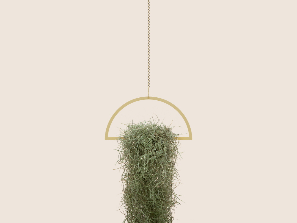 Small Good Things Semi-Circle Plant Mobile, Gold