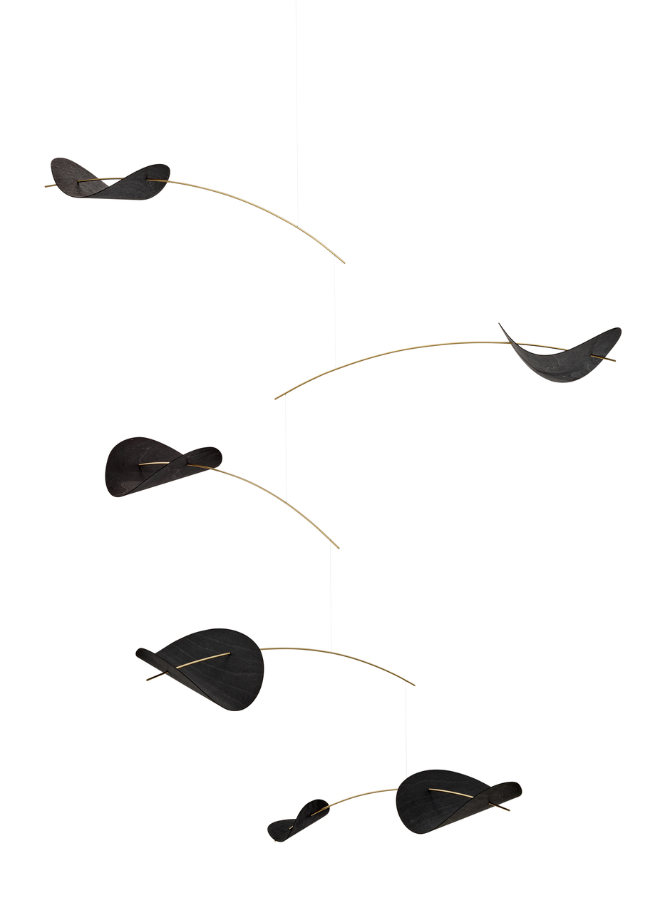 Flensted Drifting Clouds Mobile, Black