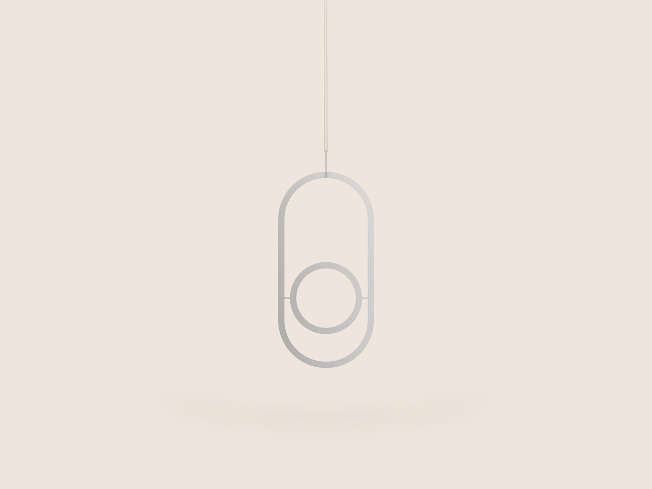 Small Good Things Oval Plant Mobile, Silver