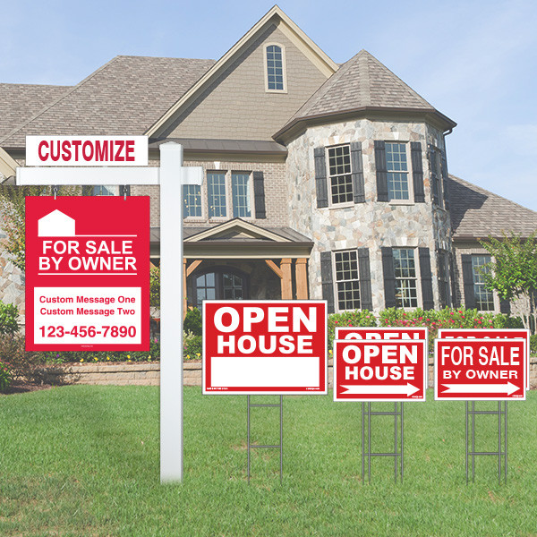 For Sale by Owner Sign Kit and Sign Post Bring Curb Appeal to your