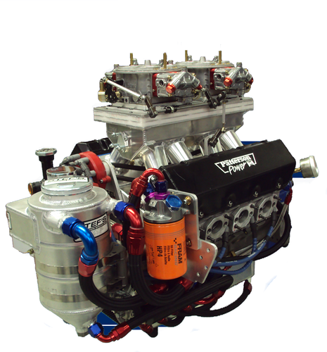 Splayed Valve Two Carb Engine