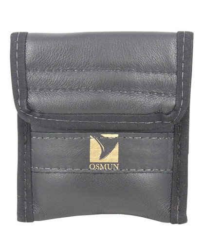 Horn Double Mouthpiece Pouch, Leather