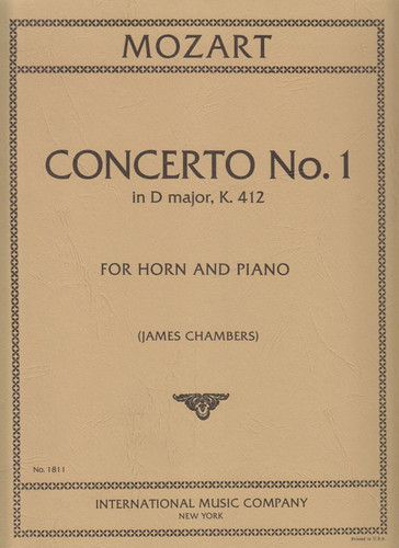 Mozart, Concerto No.1