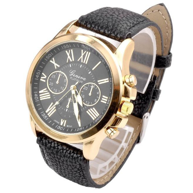 Women's Fashion Roman Numerals Leather Watch