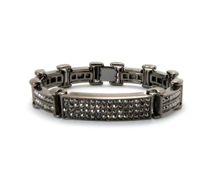 ID Style Cz Hip Hop Bracelet Black
