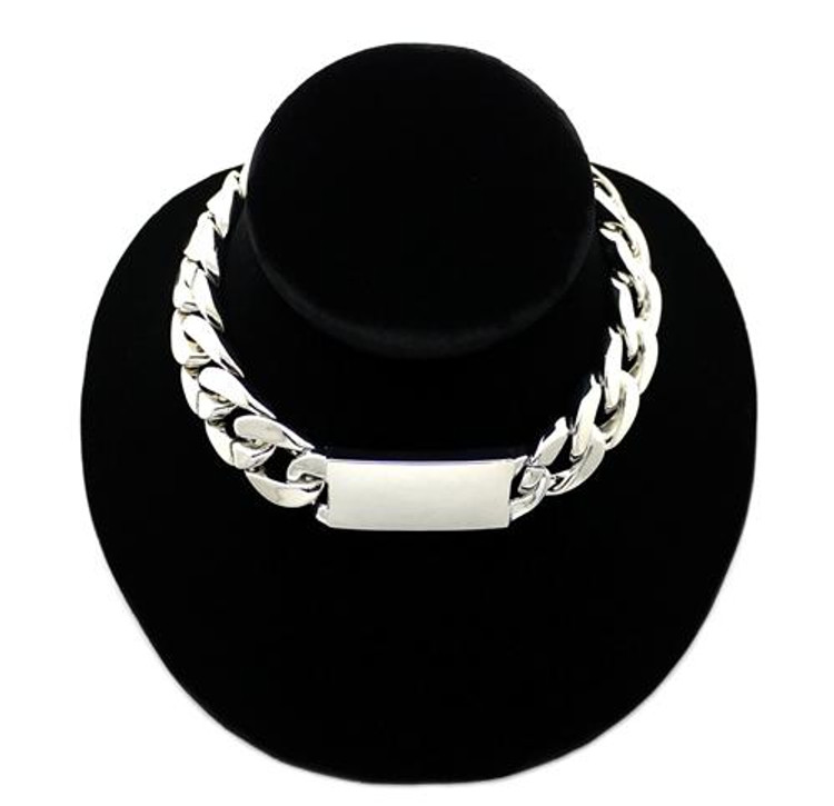 Rihanna Inspired Rhodium Silver Chunky Chain Necklace