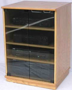 TV stands with glass doors shown in light brown oak with gray tint tempered doors. decibeldesigns.com 888.850.5589 TV stands with glass doors shown in light brown oak with gray tint tempered doors. decibeldesigns.com 888.850.5589